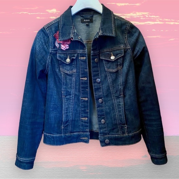 Reitman jeans jacket with Embroidered flower - Picture 4 of 7